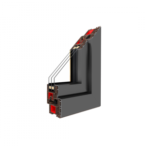 Fenster (DKR) IGLO ENERGY ALUCOVER 800x1100 3Fach Verglasung (weiß)