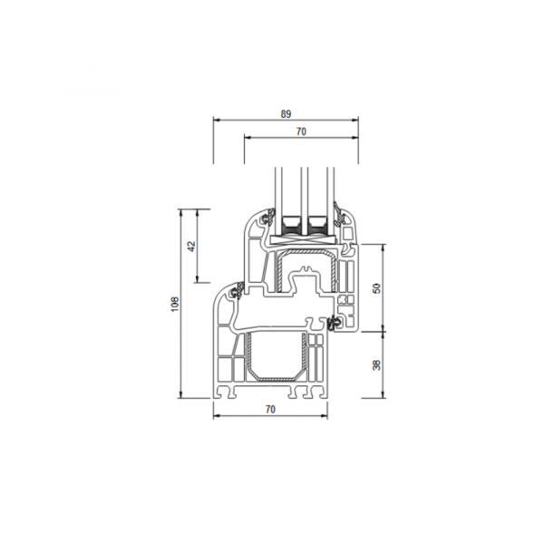 Fenster (DKR) IGLO LIGHT 800x1100 2Fach Verglasung (weiß) – Bild 2