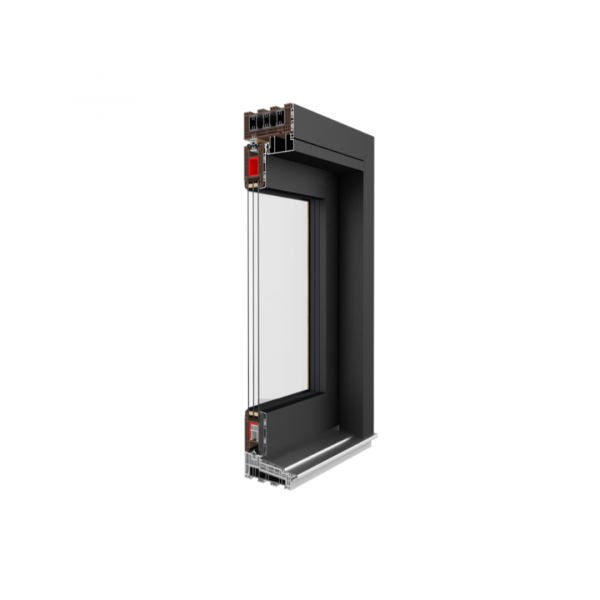 Hebeschiebetür IGLO HS ALUCOVER 3000x2500 (weiß) – Bild 2