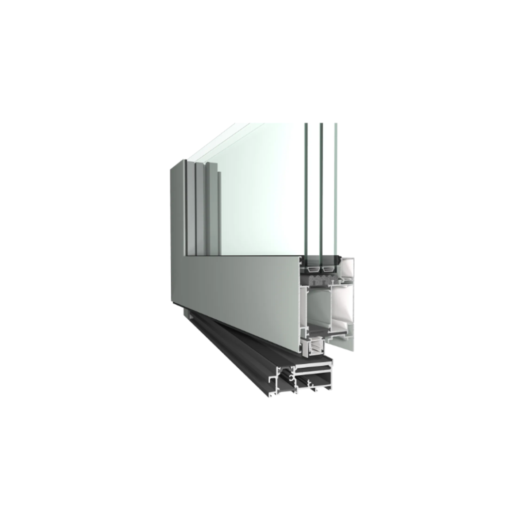 Aluminium Tür PIVOT 1100x2100 (weiß) – Bild 2