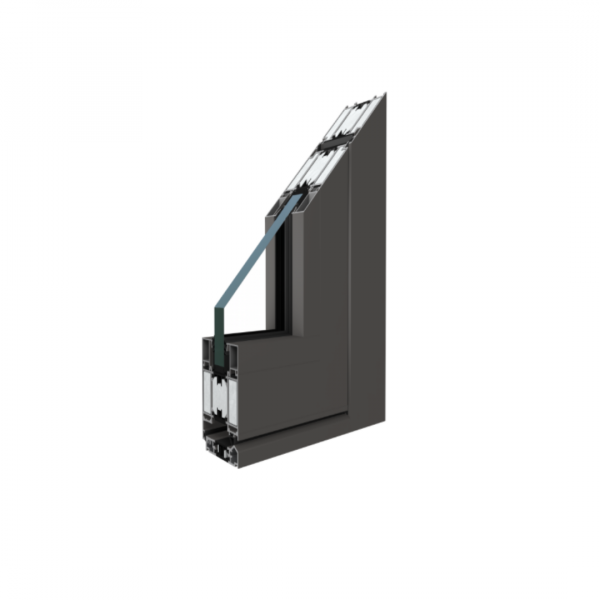 Aluminium Tür MB-78EI 1100x2100 (weiß) – Bild 2