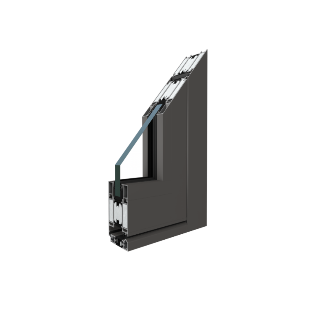 Aluminium Tür MB-78EI 1100x2100 (weiß) – Bild 2
