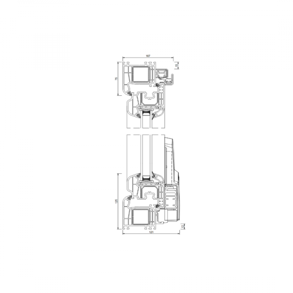 Terassentür Kipp-Schiebe-System IGLO 5 3000x2500 (weiß) – Bild 3