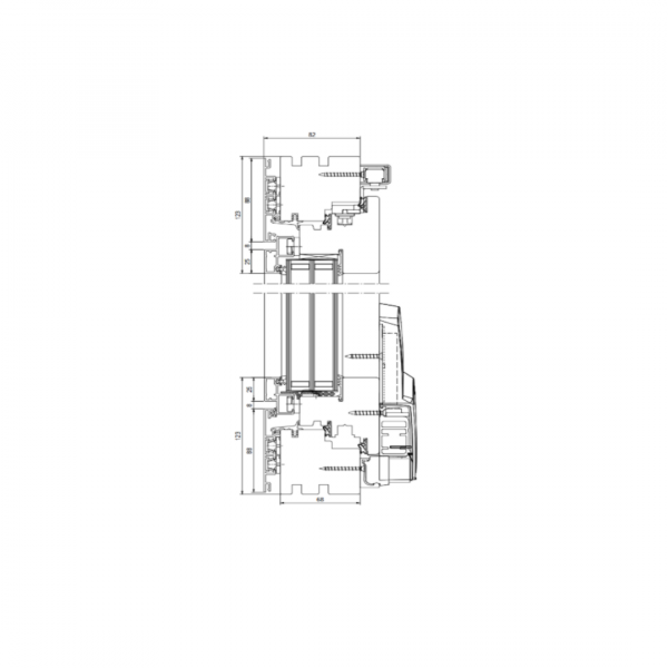 Terassentür Kipp-Schiebe-System DUOLINE 3000x2500 (weiß) – Bild 3