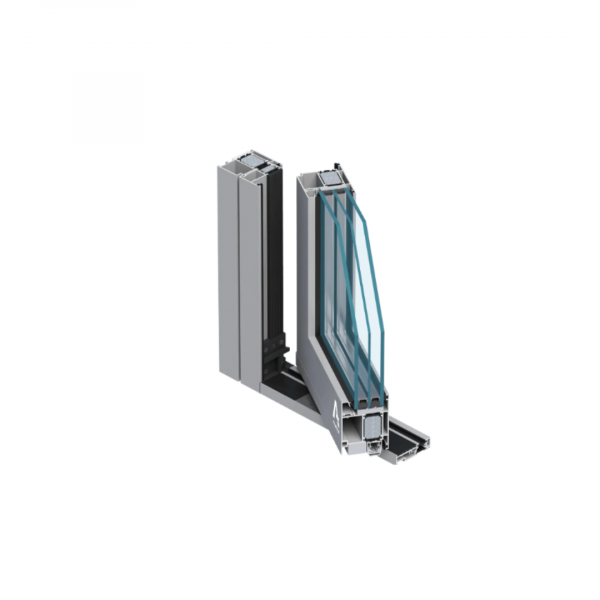 Aluminium Tür PIVOT 1100x2100 (weiß) – Bild 3