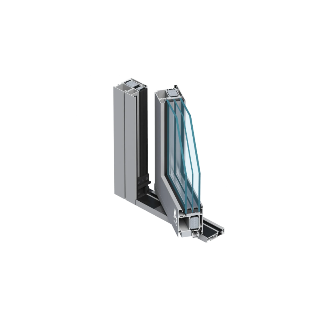 Aluminium Tür PIVOT 1100x2100 (weiß) – Bild 3