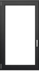 Balkontür IGLO EDGE 1100x2100 3Fach Verglasung (Anthrazit) – Bild 3