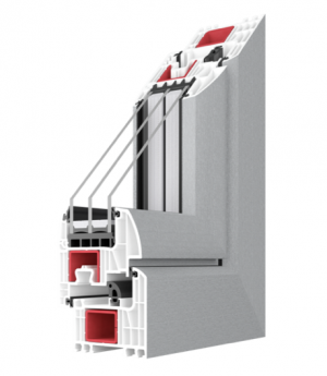 Balkontür IGLO ENERGY 1100x2100 2Fach Verglasung (Anthrazit)