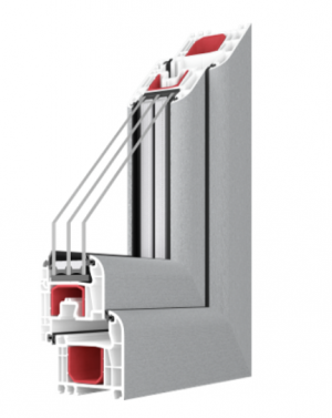 Balkontür IGLO LIGHT 1100x2100 2Fach Verglasung (Anthrazit)