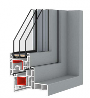 Fenster (DKR) IDEAL NEO MD MONOBLOCK 800x1100 2Fach Verglasung (anthrazit)