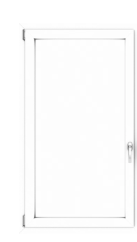 Balkontür Aluminium MB-70 1100x2100 3Fach Verglasung (weiß) – Bild 3