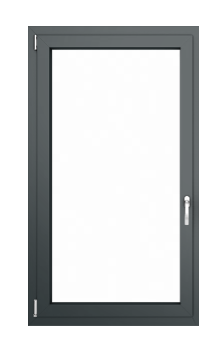 Balkontür Aluminium MB-70 1100x2100 3Fach Verglasung (weiß) – Bild 4