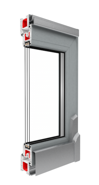 Terassentür Kipp-Schiebe-System IGLO LIGHT 3000x2500 (weiß) – Bild 2