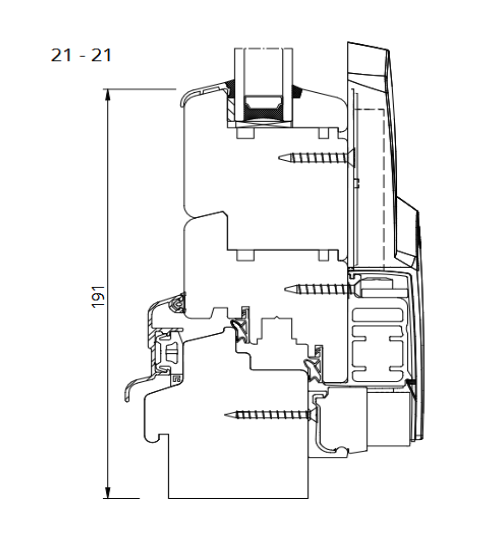 Terassentür Kipp-Schiebe-System SOFLINE 3000x2500 (weiß) – Bild 3