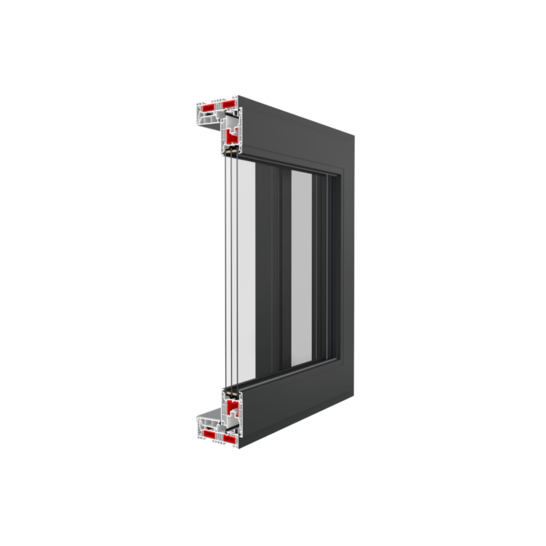 Terassentür Schiebetür IGLO EDGE SLIDE 3000x2500 (weiß) – Bild 2