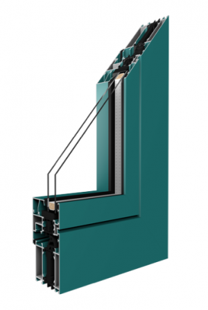 Fenster (DKR) Aluminium MB-70 HI 800x1100 2Fach Verglasung (anthrazit)