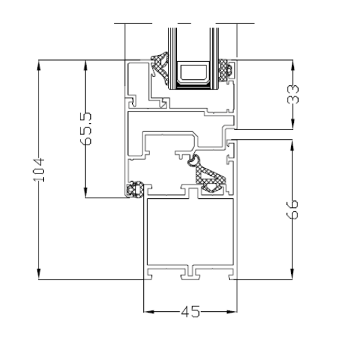 Fenster (DKR) Aluminium MB-45 800x1100 3Fach Verglasung (anthrazit) – Bild 2