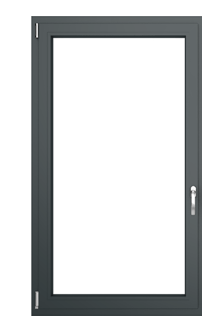 Fenster (DKR) Aluminium MB-45 800x1100 3Fach Verglasung (anthrazit) – Bild 4